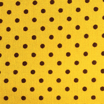 tecido poa amarelo preto 057142